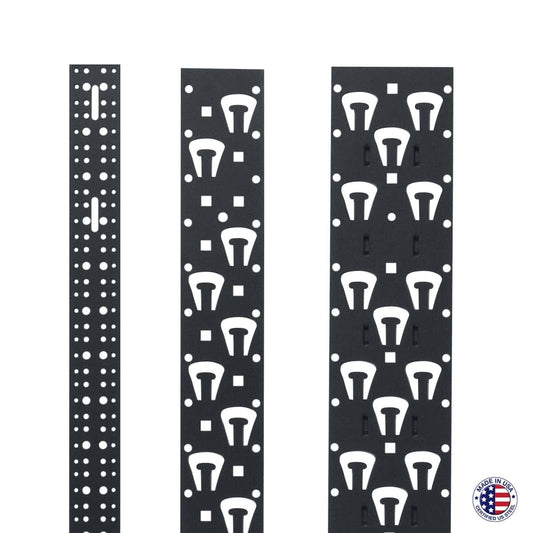 Lowell CMV Series Vertical Cable Management Panel Steel Rack Panels | 3" | 24U