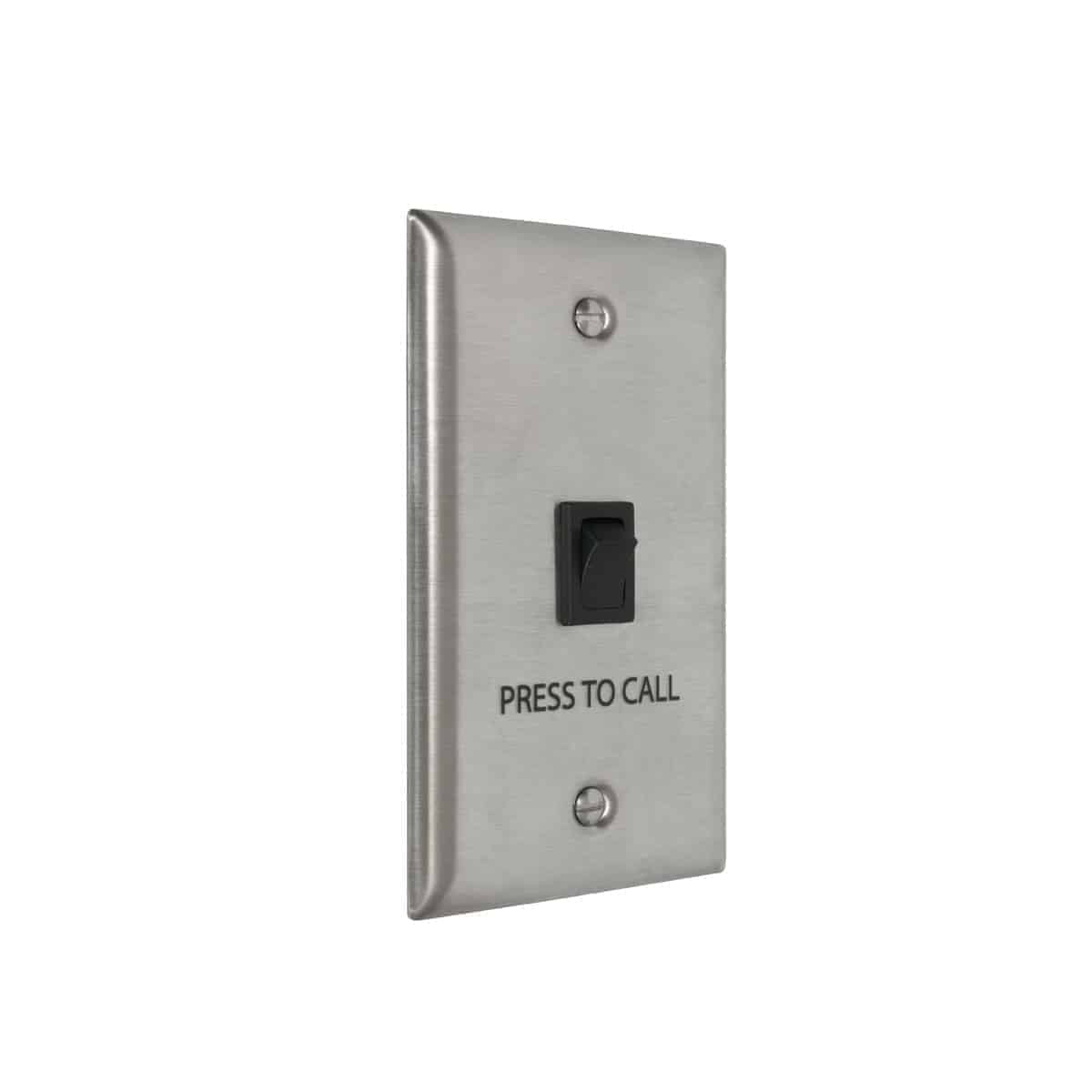 Lowell CS10 Call Switch With Standard Stainless Wall Plate