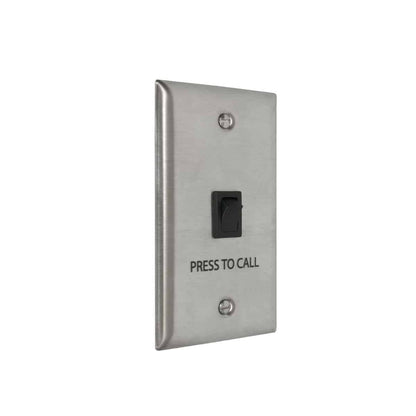 Lowell CS10 Call Switch With Standard Stainless Wall Plate