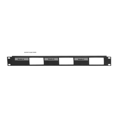 Lowell Rack Panel for 3 Decorator Devices, Horizontal Mount With PocketID | 2U
