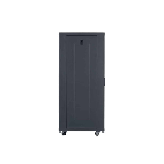 Lowell LCDR Series Designer AV Rack Tempered Glass Door | 27U