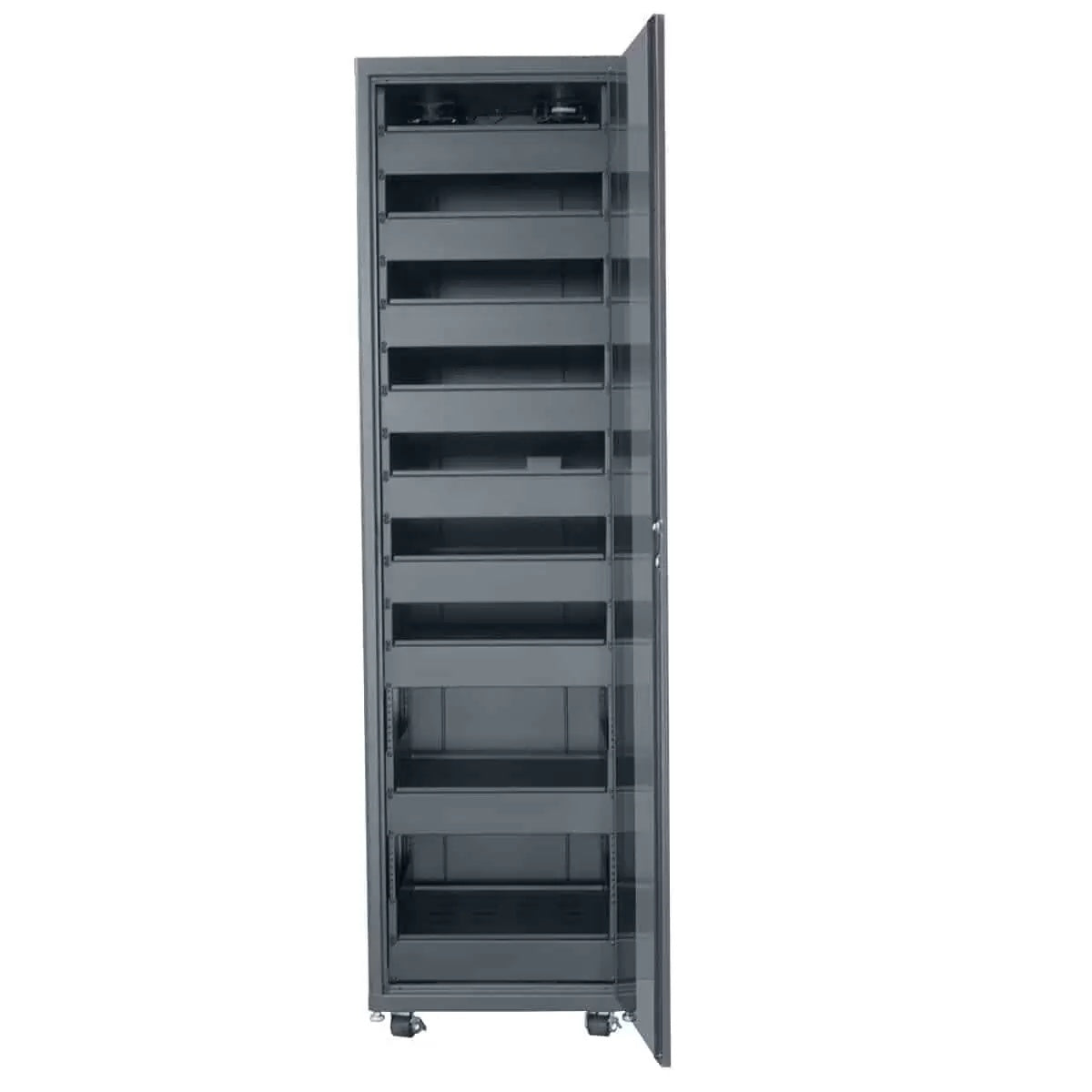 Lowell LCDR Series Designer AV Rack Tempered Glass Door | 42U