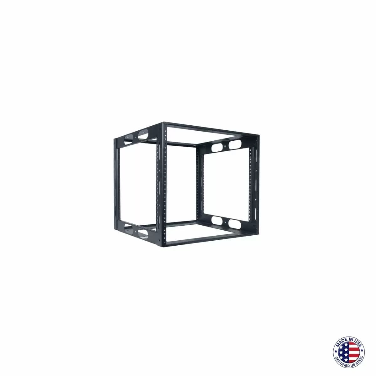 Lowell LCR Welded AV Rack For Credenzas USA Steel Open Frame | 16"D | 10U