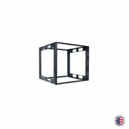 Lowell LCR Welded AV Rack For Credenzas USA Steel Open Frame | 16"D | 10U
