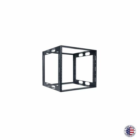 Lowell LCR Welded AV Rack For Credenzas USA Steel Open Frame | 16"D | 10U