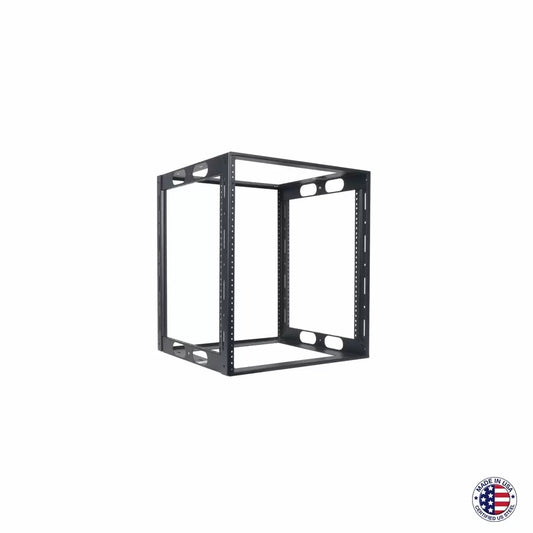 Lowell LCR Welded AV Rack For Credenzas USA Steel Open Frame | 18"D | 12U