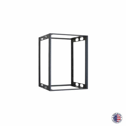 Lowell LCR Welded AV Rack For Credenzas USA Steel Open Frame | 18"D | 14U