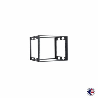 Lowell LCR Welded AV Rack For Credenzas USA Steel Open Frame | 16"D | 8U