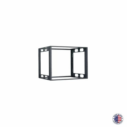 Lowell LCR Welded AV Rack For Credenzas USA Steel Open Frame | 18"D | 8U