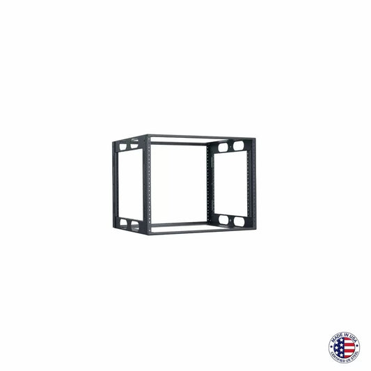 Lowell LCR Welded AV Rack For Credenzas USA Steel Open Frame | 18"D | 8U