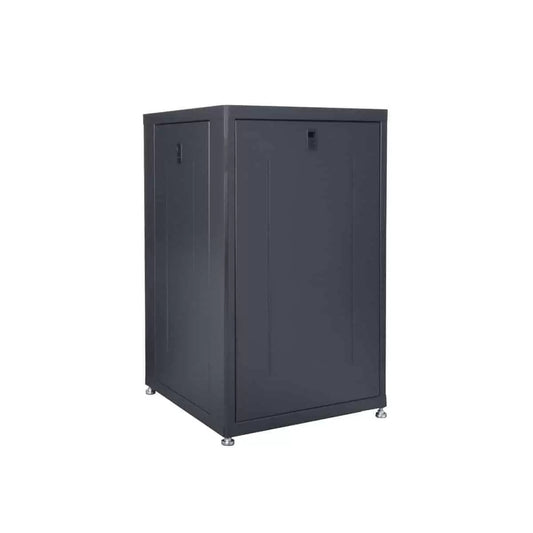 Lowell LDR Designer AV Rack With Tempered Glass Door | 24" | 18U
