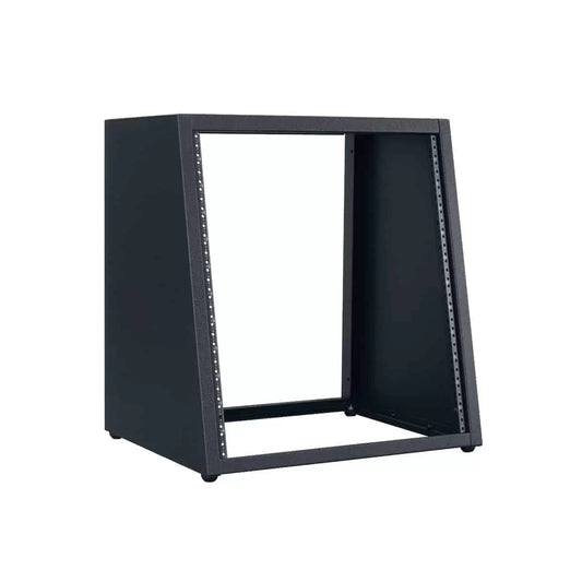 Lowell LDSR Desktop AV Rack With Easy-View Sloping Front | 12U