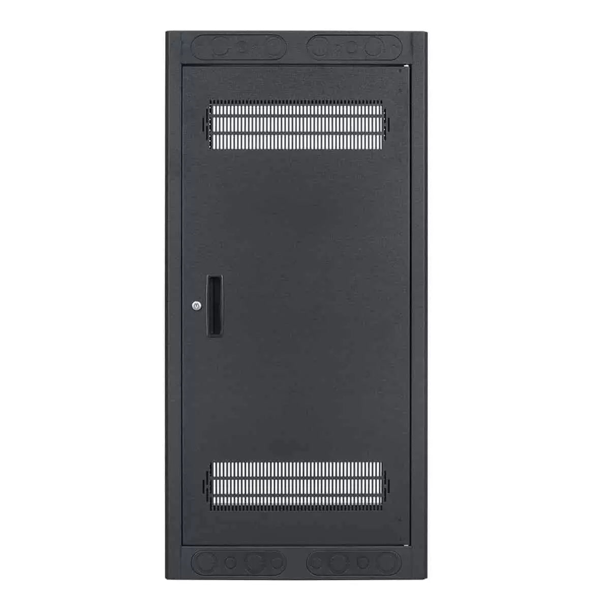 Lowell LER Series Enclosed AV Rack Welded Steel 19" Install Rack | 22"D | 24U | With Rear Door