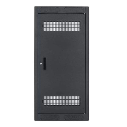 Lowell LER Series Enclosed AV Rack Welded Steel 19" Install Rack | 22"D | 24U | With Rear Door