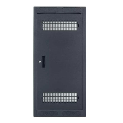 Lowell LER Series Enclosed AV Rack Welded Steel 19" Install Rack | 27"D | 24U | Without Rear Door