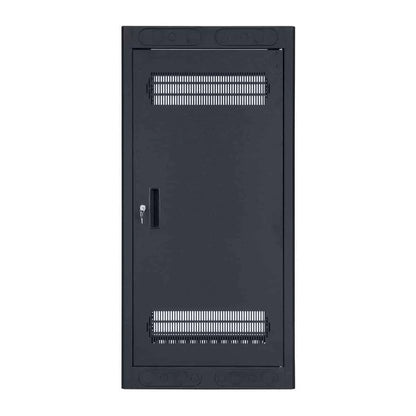 Lowell LER Series Enclosed AV Rack Welded Steel 19" Install Rack | 32"D | 24U | With Rear Door