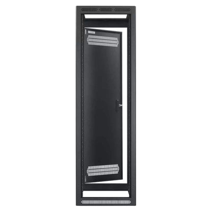 Lowell LER Series Enclosed AV Rack Welded Steel 19" Install Rack | 22"D | 40U | With Rear Door