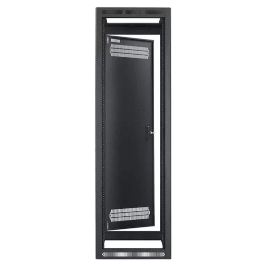 Lowell LER Series Enclosed AV Rack Welded Steel 19" Install Rack | 22"D | 40U | With Rear Door