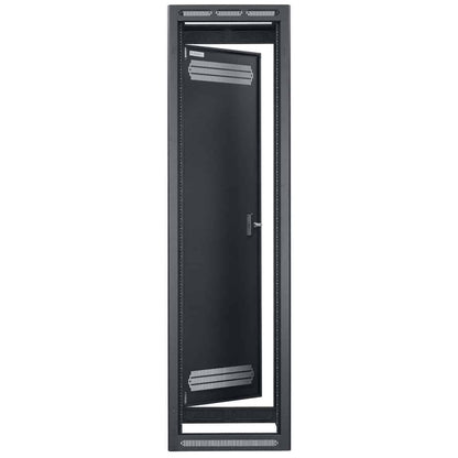 Lowell LER Series Enclosed AV Rack Welded Steel 19" Install Rack | 22"D | 44U | With Rear Door