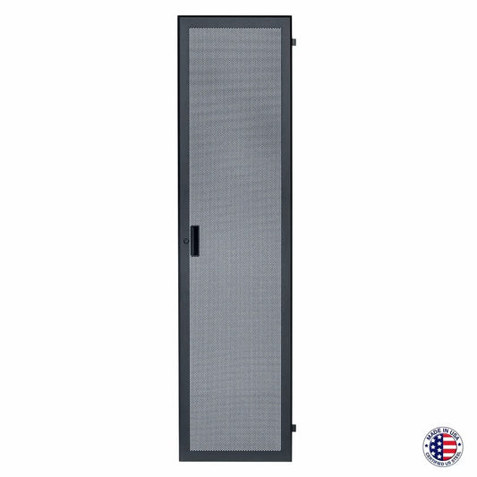 Lowell LFD Front Door for 22"/23"W Rack Surface-Mount Locking | 10U | Fully Vented Steel