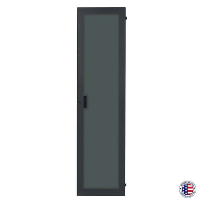 Lowell LFD Front Door for 22"/23"W Rack Surface-Mount Locking | 7U | Smoked Plexiglass