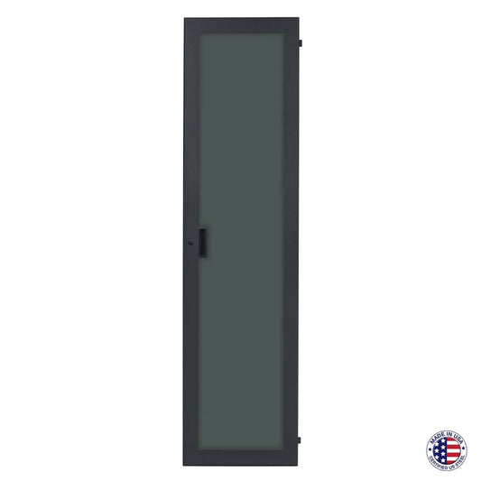 Lowell LFD Front Door for 22"/23"W Rack Surface-Mount Locking | 7U | Smoked Plexiglass