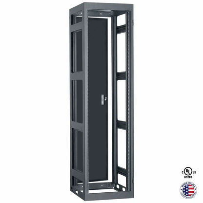 Lowell LGNR Series 44U Gangable AV Rack With Rear Door | 36"D
