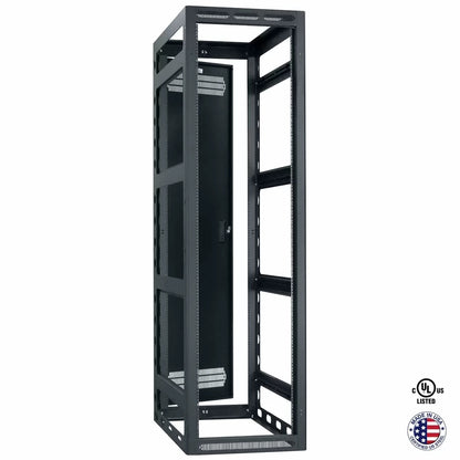 Lowell LGR Gangable AV Rack Open-Frame Steel Install Rack | 32"D | 44U | With Rear Door