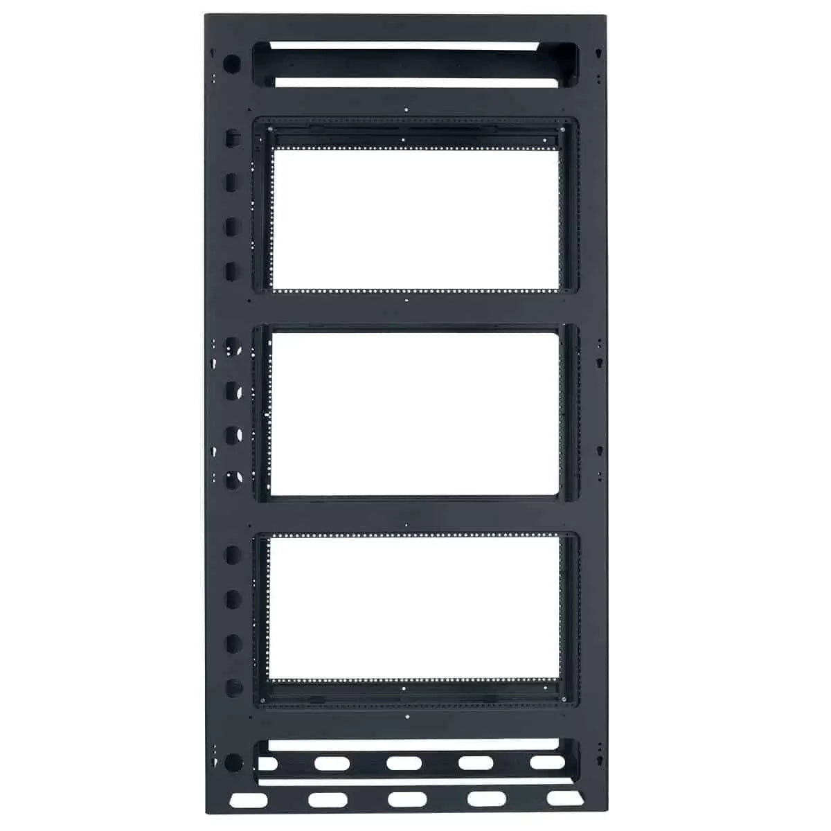 Lowell LGR Gangable AV Rack Open-Frame Steel Install Rack | 42"D | 44U | With Rear Door