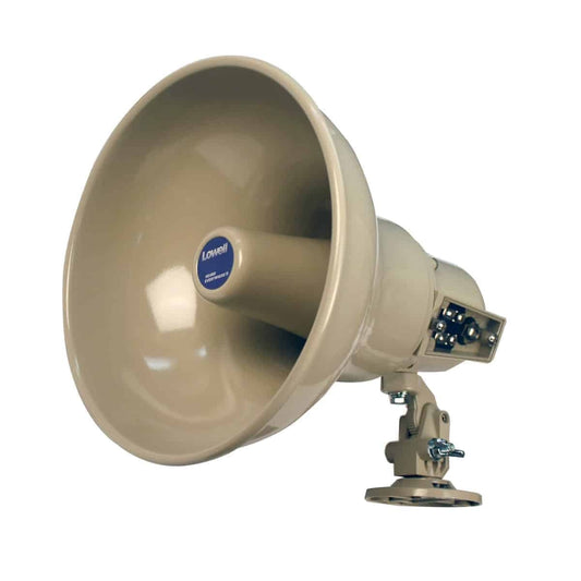 Lowell Reentrant Horn with Transformer, Enclosure, and Bracket Paging Horn | 15W