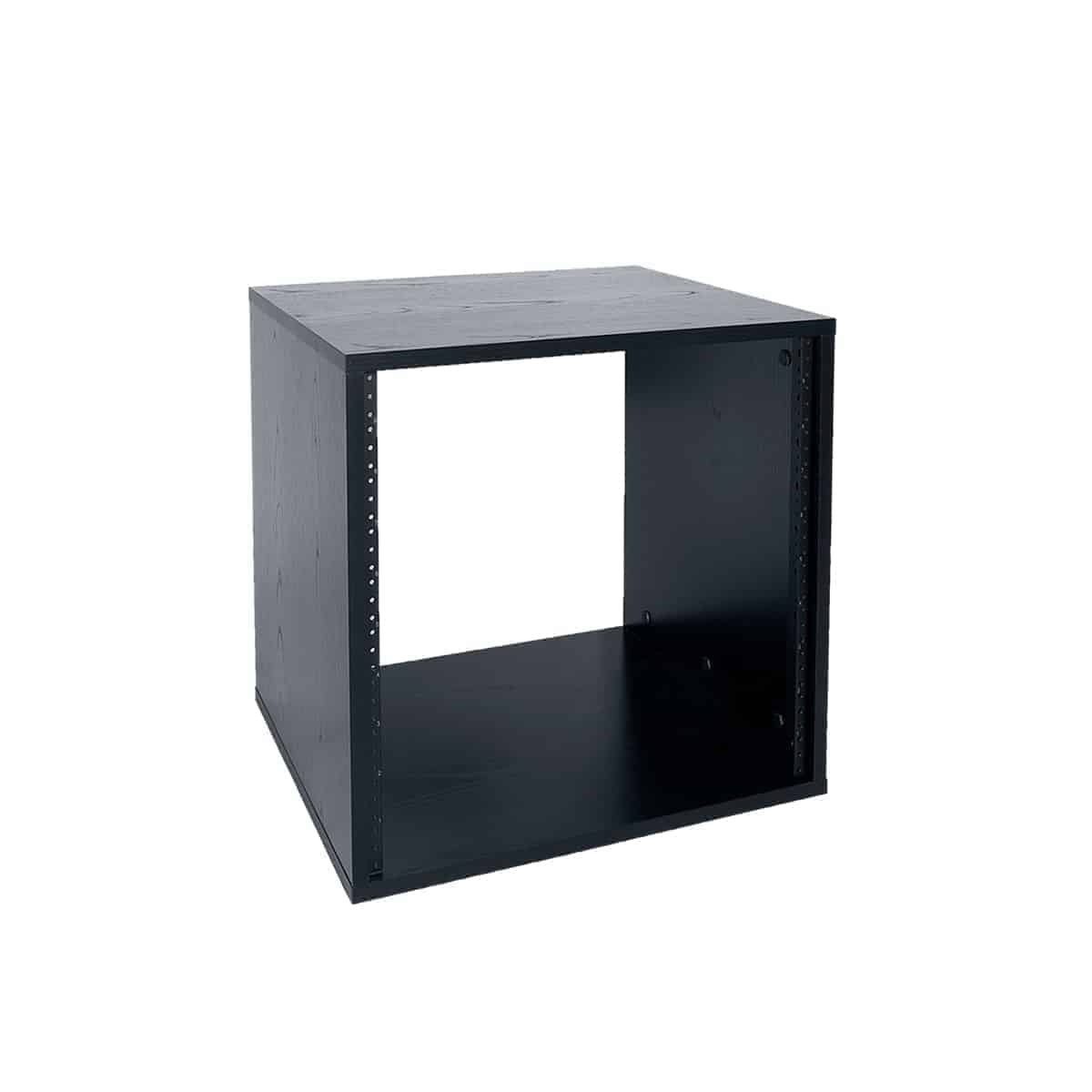 Lowell LLR Series Black Woodgrain Laminate AV Rack | 10U