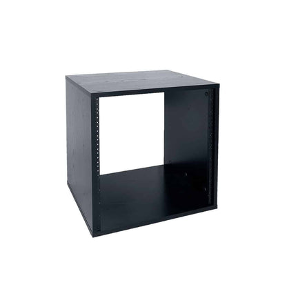 Lowell LLR Series Black Woodgrain Laminate AV Rack | 10U