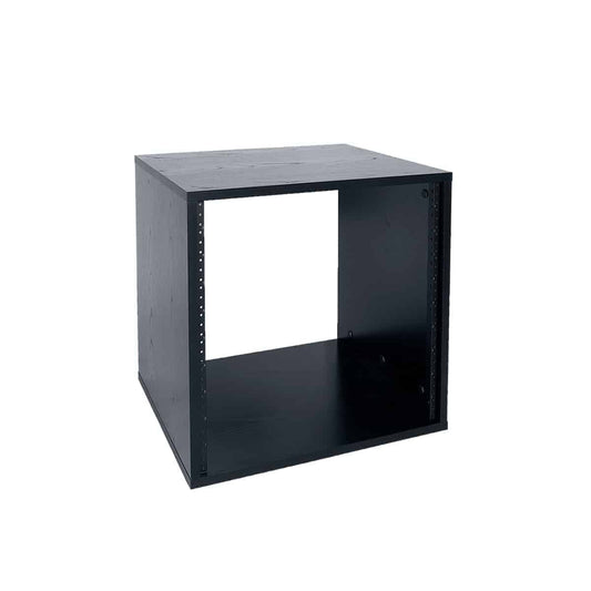 Lowell LLR Series Black Woodgrain Laminate AV Rack | 10U