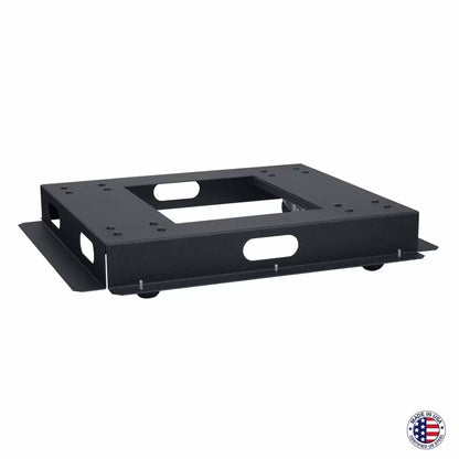 Lowell LMB Mobile Base for 23" Wide Rack Welded Steel Caster Base | 32"D | Fine-Floor Swivel Casters