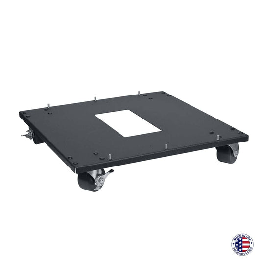 Lowell LMSB Shallow Mobile Base for 23"W Rack | Standard Casters
