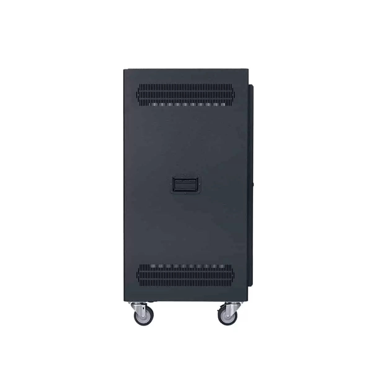 Lowell LPR Series Portable AV Rack Welded Steel Mobile Rack | 21U x 22"D | Vented Door