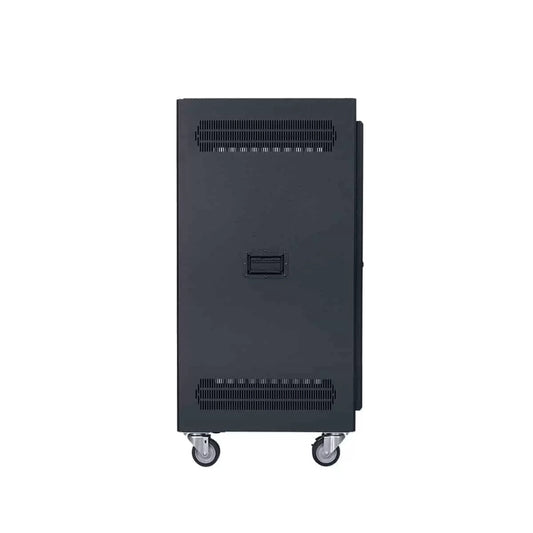 Lowell LPR Series Portable AV Rack Welded Steel Mobile Rack | 21U x 22"D | Vented Door