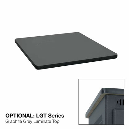 Lowell LPR Series Portable AV Rack Welded Steel Mobile Rack | 21U x 22"D | Vented Door