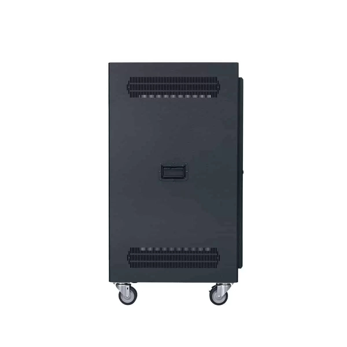 Lowell LPR Series Portable AV Rack Welded Steel Mobile Rack | 21U x 27"D | Vented Door