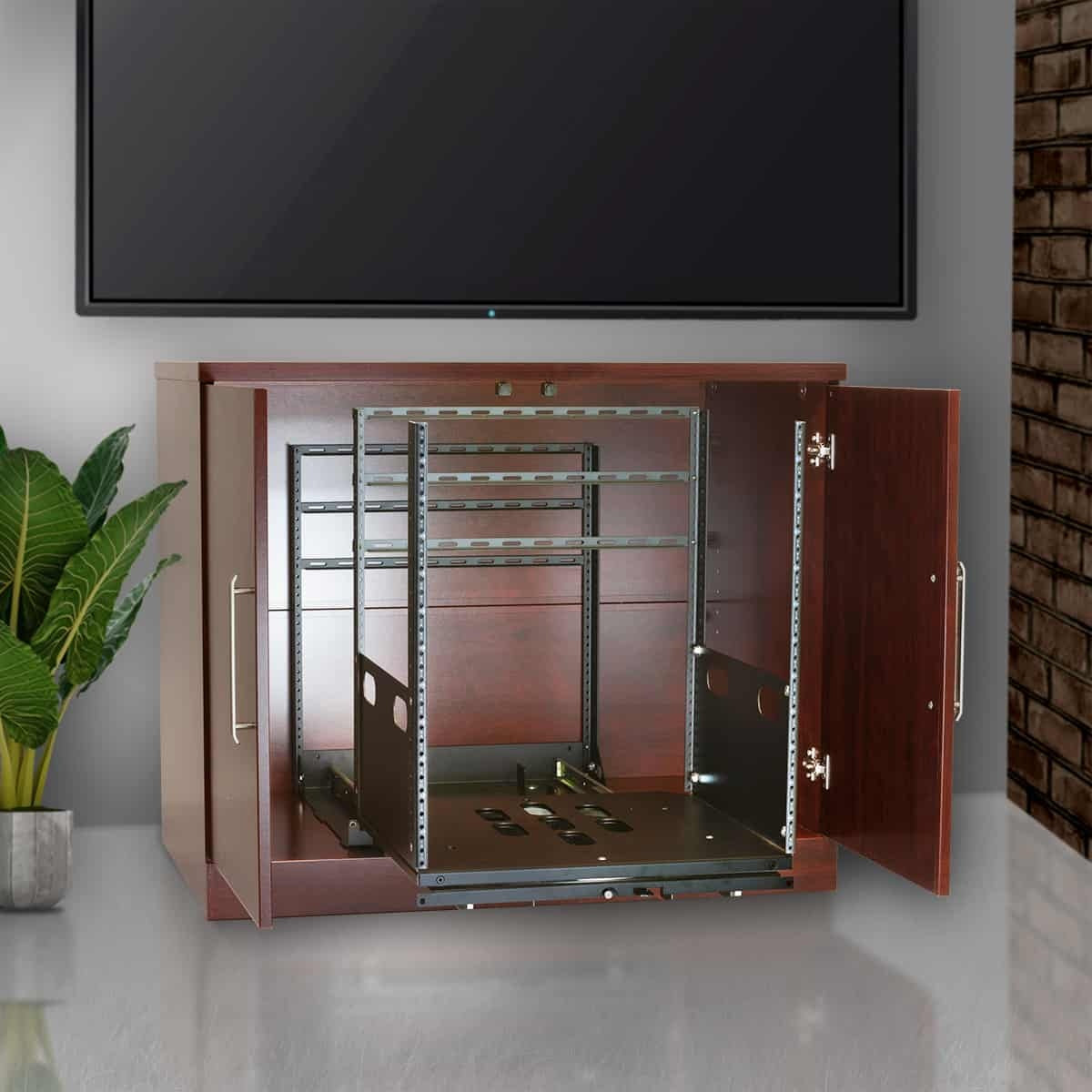 Lowell LPTR2 Pull & Turn AV Rack Built-In Cabinet Rack | 14U