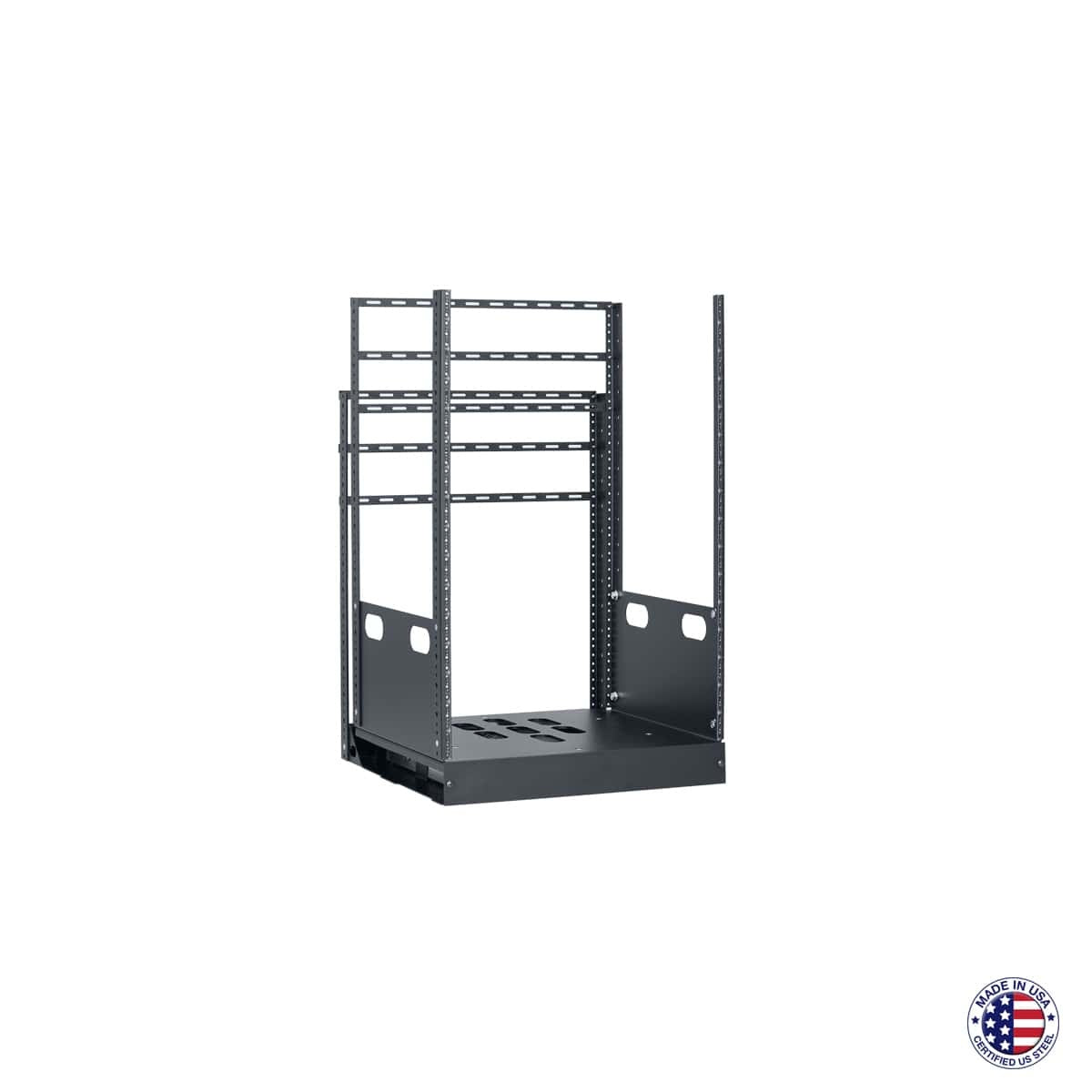 Lowell LPTR2 Pull & Turn AV Rack Built-In Cabinet Rack | 16U