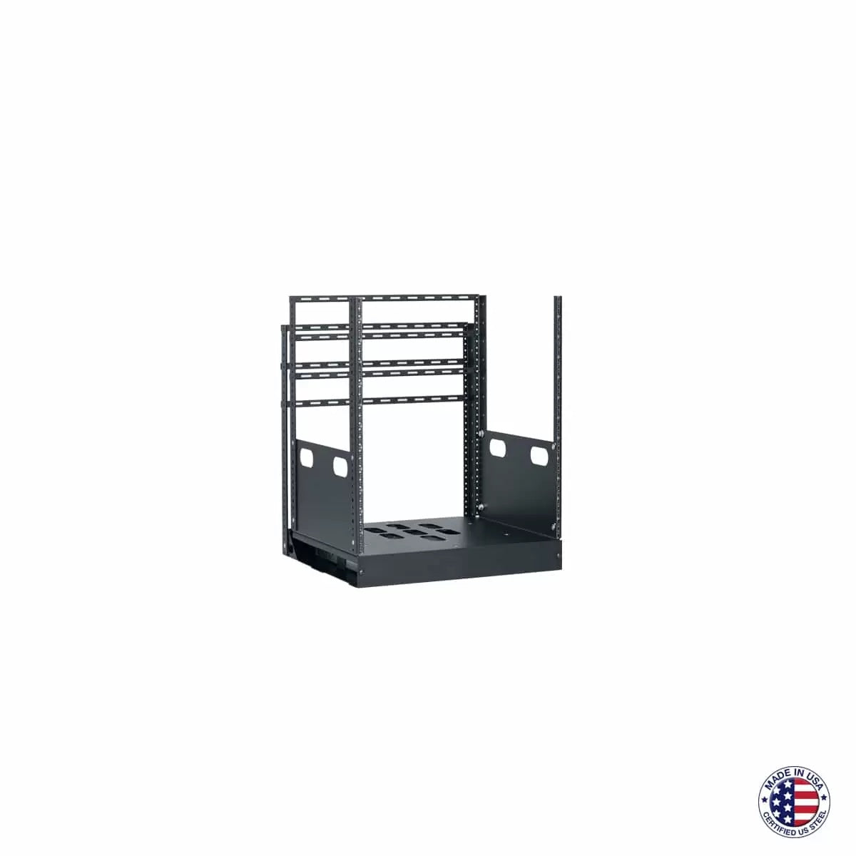 Lowell LPTR4 Pull & Turn AV Rack Built-In Rotating Rack | 12U | 19"D
