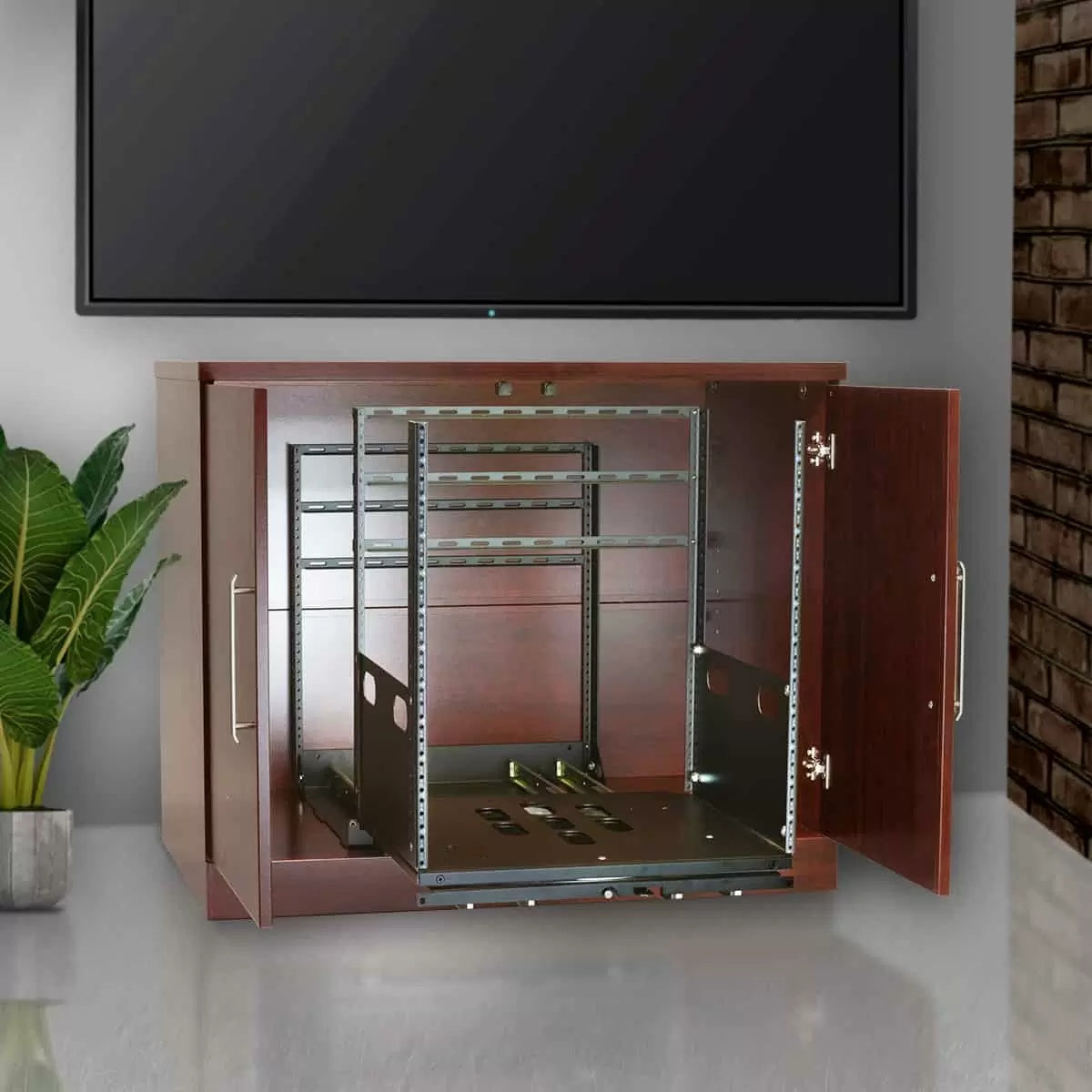 Lowell LPTR4 Pull & Turn AV Rack Built-In Rotating Rack | 14U | 23"D