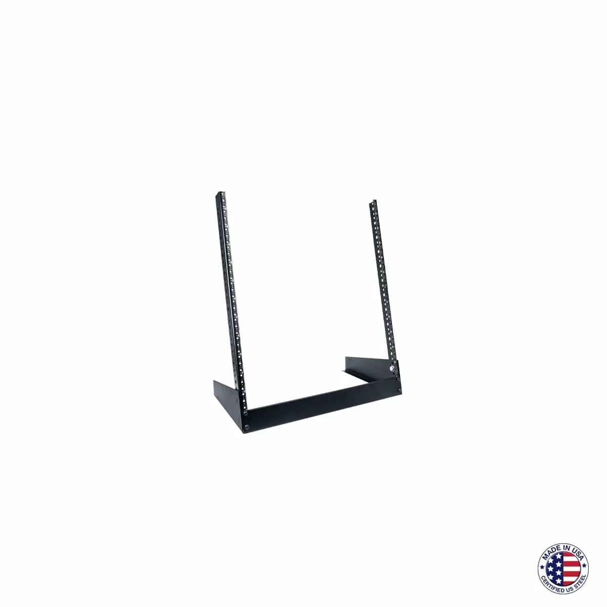 Lowell LRS Series Two Post Desktop Rack Stand Steel Desktop Stand | 12U