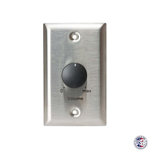 Lowell Potentiometer with 1-Gang Standard Wall Plate Volume Control | 50 ohm
