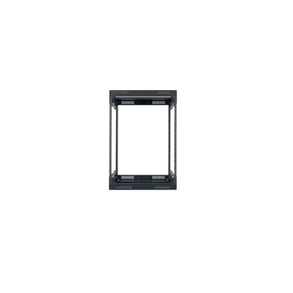 Lowell LVR Series Variable Depth AV Rack Open-Frame Steel Rack | 14U | 21-28"D