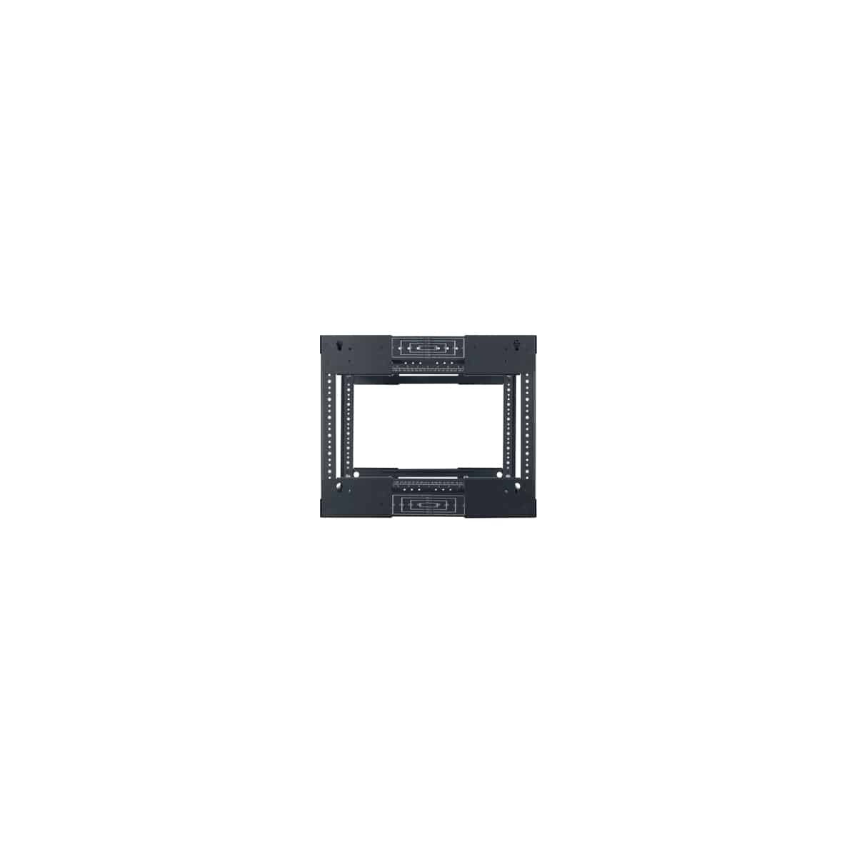 Lowell LVR Series Variable Depth AV Rack Open-Frame Steel Rack | 8U | 14-21"D