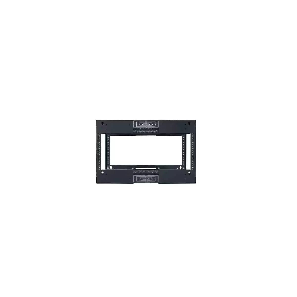 Lowell LVR Series Variable Depth AV Rack Open-Frame Steel Rack | 8U | 21-28"D