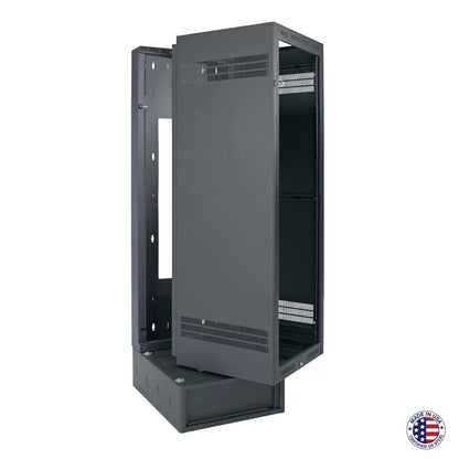 Lowell LWBR Wall Rack with 4U Base Swing-Out Wall Rack | 35U | 28"D