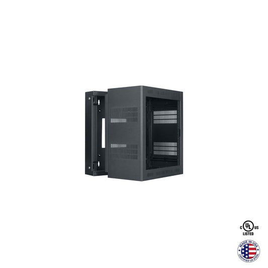Lowell LWR Series Wall Mount Rack Sectional Steel Cabinet | 12U | 19"D